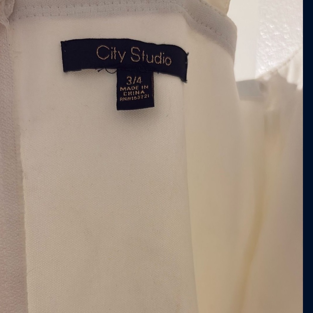 City Studio Cream Dress